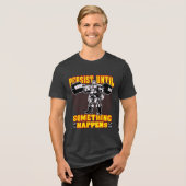 trainingskleding | full body workout Tri-Blend shirt (Voorkant volledig)