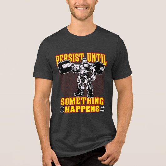 trainingskleding | full body workout Tri-Blend shirt (Voorkant)