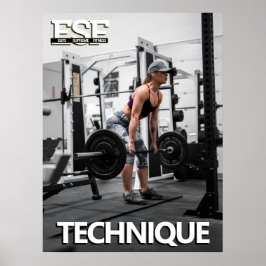 Trainingskracht Bedrijfstechniek Poster Logo