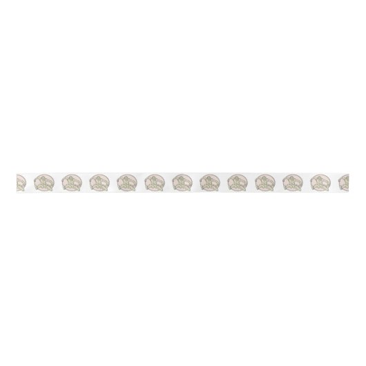 Trainingslijn spoor en veld Athlete Hurdle Cirkel Satijnen Lint (Voorkant)