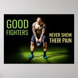 Trainingsmotivatie | Inspirerende vechtercitaten Poster