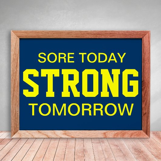 Trainingsmotivatie Poster