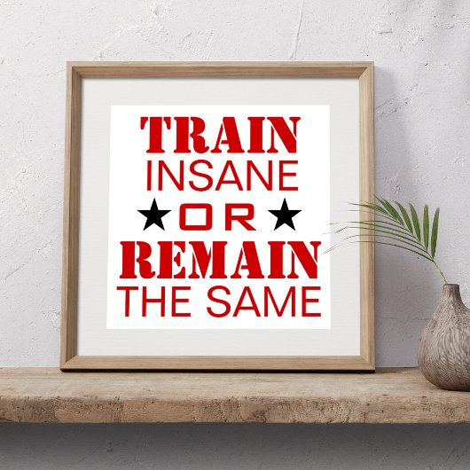 Trainingsmotivatie Poster