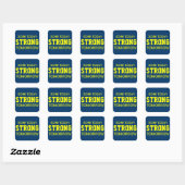 Trainingsmotivatie Vierkante Sticker (Vel)