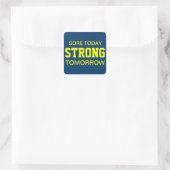 Trainingsmotivatie Vierkante Sticker (Tas)