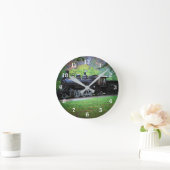 Trainingsmotor in ruste ronde klok (Huis)