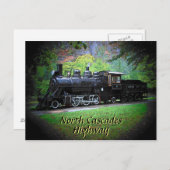 Trainingsmotor in ruste, van seattle-lampjes briefkaart (Voorkant / Achterkant)