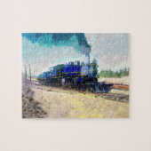 Trainingsmotor locomotieven verf legpuzzel (Horizontaal)