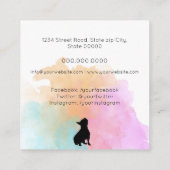 Trainingsopleiding Vierkante Visitekaartje (Achterkant)