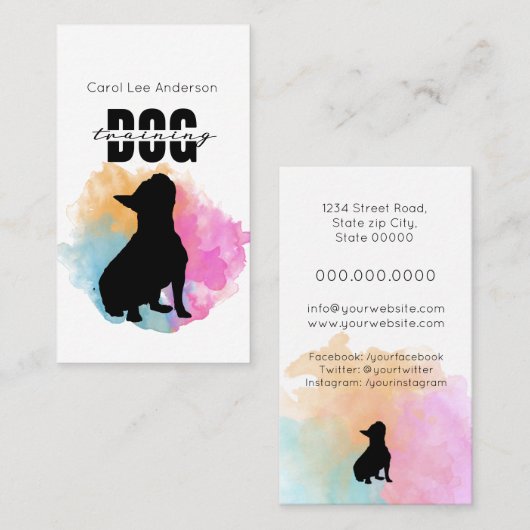 Trainingsopleiding Visitekaartje (Voorkant / Achterkant)