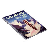 Trainingsposter van Arlberg Austria Notitieboek (Rechterzijde)