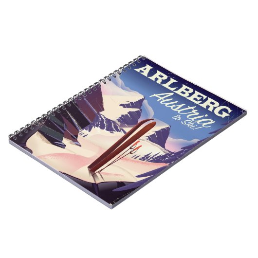 Trainingsposter van Arlberg Austria Notitieboek (Linkerzijde)