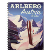 Trainingsposter van Arlberg Austria Notitieboek (Voorkant)