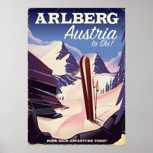 Trainingsposter van Arlberg Austria Poster (Voorkant)