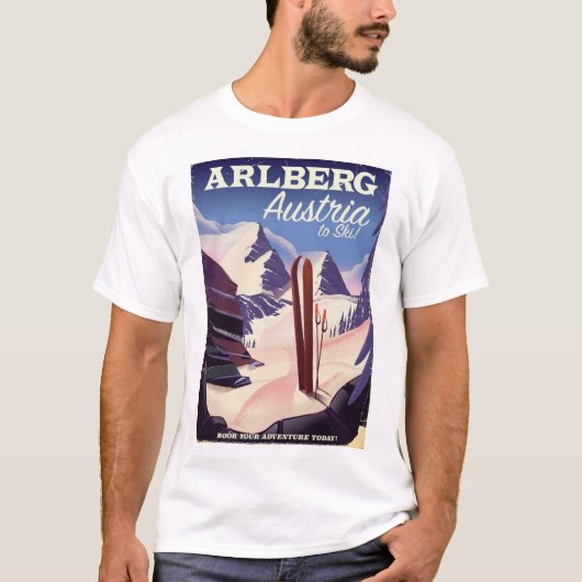 Trainingsposter van Arlberg Austria T-shirt (Voorkant)