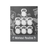 Trainingsroutine Wekelijkse Planner Chic Gym Kettl Notitieblok (Linkerzijde)