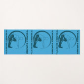 Trainingsshirt, Train hard, train dirty Motivation Yogamat (Voorkant (horizontaal))