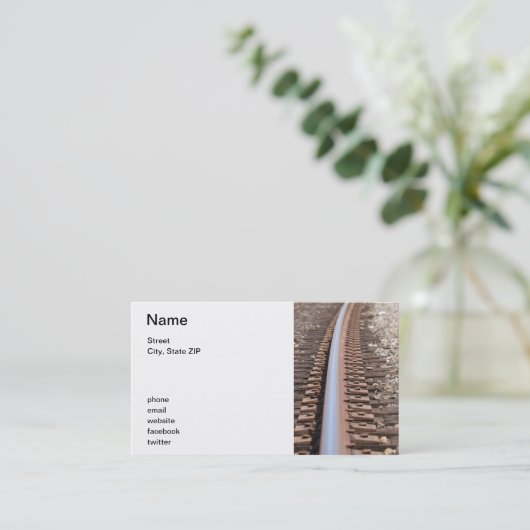 Trainingsspoor Visitekaartje (Staand voorkant)