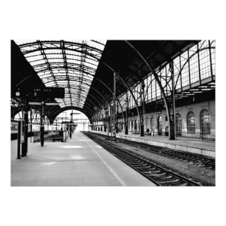Trainingsstation zwart-wit foto-poster foto afdruk