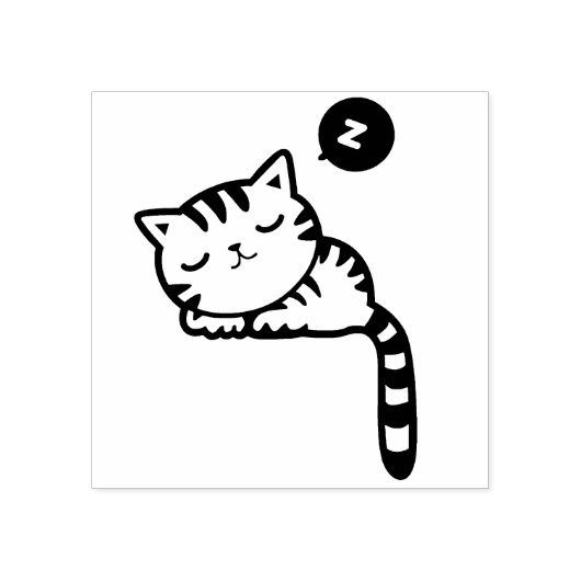 Trainingsstempel voor kat rubberstempel (Afrduk)