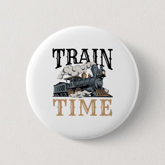 Trainingstijd Model Spoorweg Hobbyist Ronde Button 5,7 Cm (Voorkant)