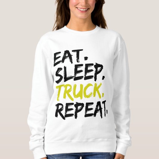 Trainingstuurprogramma Eat Sleep Truck Repo Trui (Voorkant)