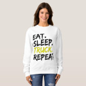 Trainingstuurprogramma Eat Sleep Truck Repo Trui (Voorkant volledig)