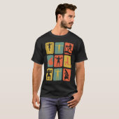 trainingsuitrusting voor gym Retro T-shirt (Voorkant volledig)
