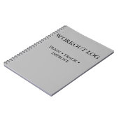 Trainingsvolger & Trainingsdagboek Notitieboek (Linkerzijde)