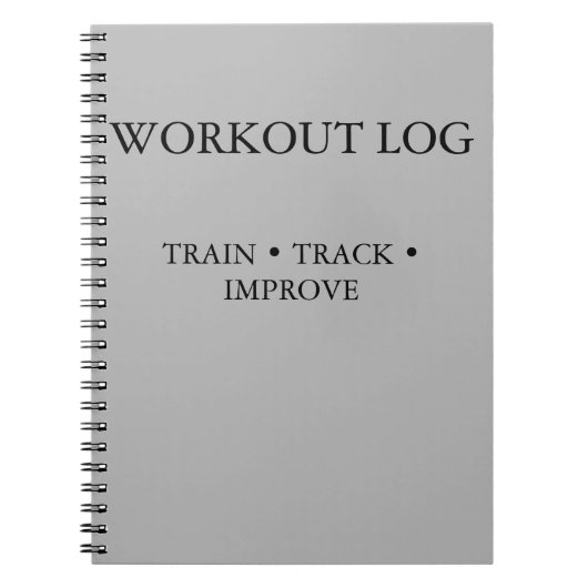 Trainingsvolger & Trainingsdagboek Notitieboek (Voorkant)