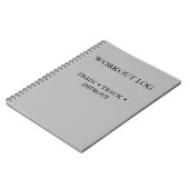 Trainingsvolger & Trainingsdagboek Notitieboek (Linkerzijde)