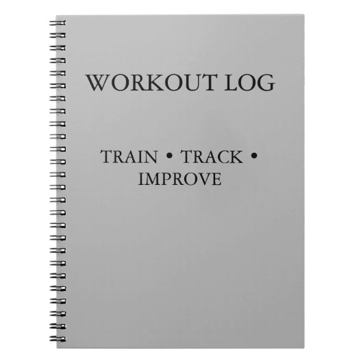 Trainingsvolger & Trainingsdagboek Notitieboek (Voorkant)