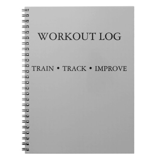 Trainingsvolger & Trainingsdagboek Notitieboek (Voorkant)