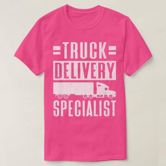 Trainingvrachtwagenchauffeur van de specialist op  t-shirt (Design voorkant)