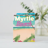 Trainposter Myrtle Beach South Carolina Briefkaart (Staand voorkant)