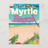 Trainposter Myrtle Beach South Carolina Briefkaart (Voorkant)