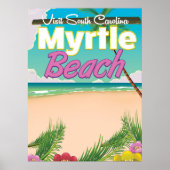 Trainposter Myrtle Beach South Carolina Poster (Voorkant)
