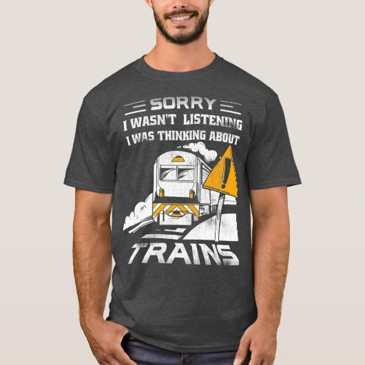 Trains Collector Railroad Conductor Model Train T-shirt (Voorkant)