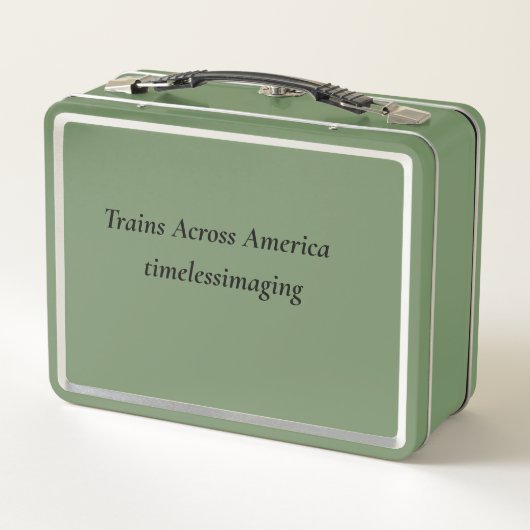 Trains over de Amerikaanse landbox voor kinderen. (Achterkant)