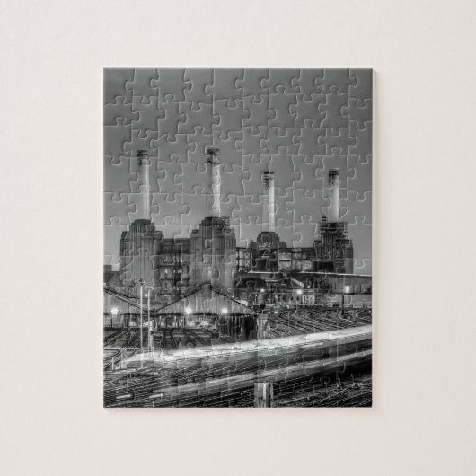 Trains pass Battersea Power Station, Londen Legpuzzel (Verticaal)