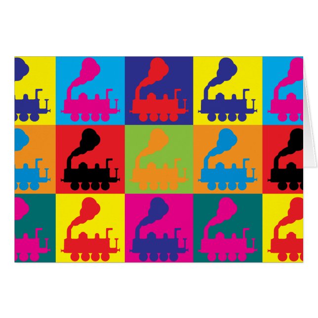 Trains Pop Art (Voorkant Horizontaal)