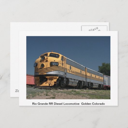 Trains postkaart (Voorkant / Achterkant)