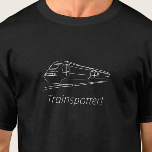 Trainspotter HST Railfan UK Railway Fan Enthusiast T-shirt