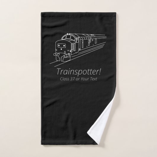 Trainspotter Klasse 37 Railfan UK Railway Diesel Handdoek (Handdoek)