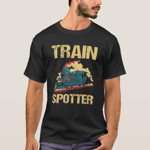 trainspotter stoomlocomotief t-shirt