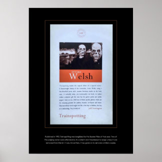 Trainspotting door Irvine Welsh cover van original Poster