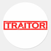 Traitor Stamp Ronde Sticker (Voorkant)