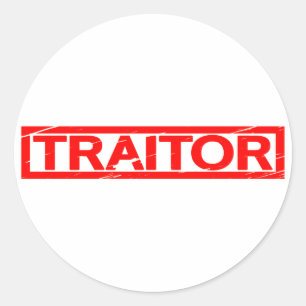 Traitor Stamp Ronde Sticker