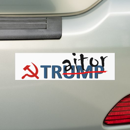 Traitor Trump Bumpersticker (Op auto)