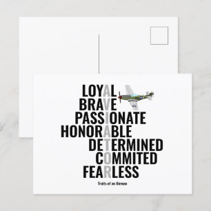 Traits van een Airman Briefkaart
